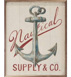 Floursack Nautical V Red Anchor By Danhui Nai